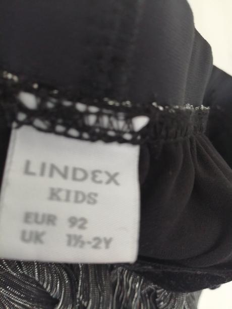 Suknicka čierno strieborná lindex  vel. 92, lindex,92