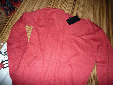 Červený svetrík mango v. m, mango,m