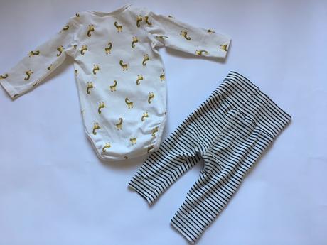 Set body a legíny so zirafkami h&m v. 68, h&m,68