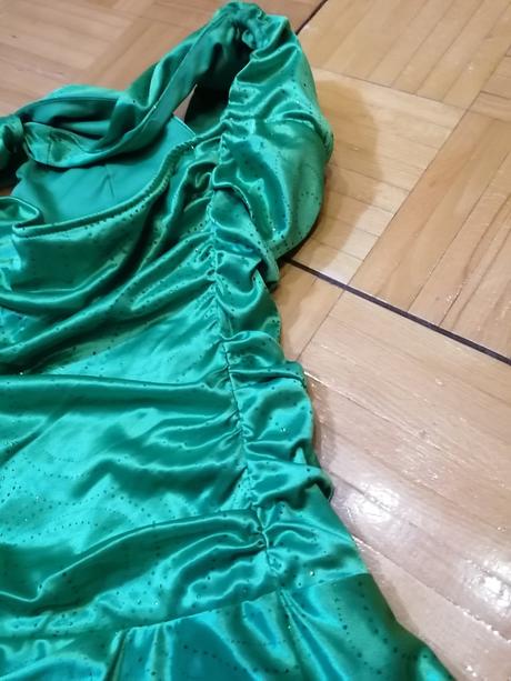 Zelené šaty ruby rox s kamienkami, 40