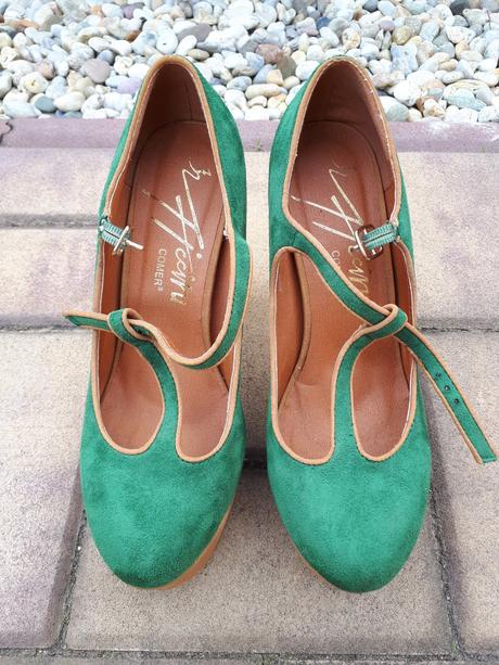 Zelené letné sandálky, 39