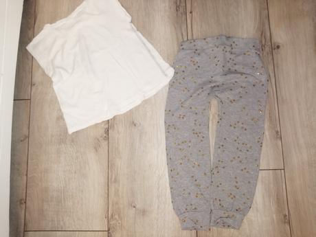 Tepláčky a tričko lindex a benetton, 122