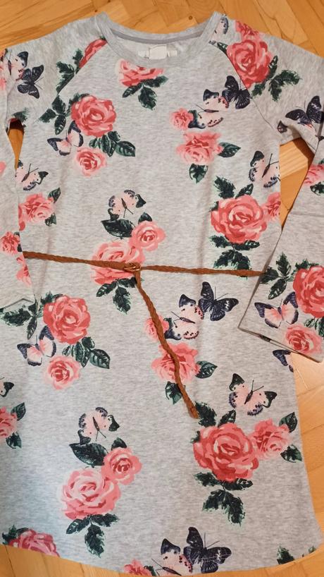 Kvietkované šaty h&m, veľ. 134/140, h&m,134