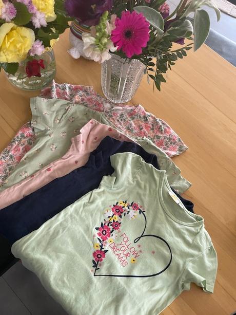 5 tričiek h&m a nkd veľkosť 122 7 rokov, h&m,122