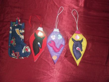 Jedinečne ozdoby na stromček z filcu,