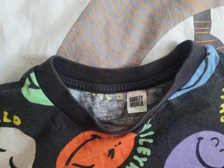 Tričko dvojicky smajlík smiley, h&m,122