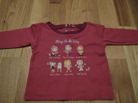 Childrens place tricko s dievcatkami, 74