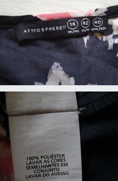 Atmosphere top/blúzka s ružami vel.42/m, atmosphere,m