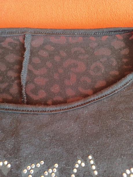 Crop top oversize, s aplikáciou , m, m