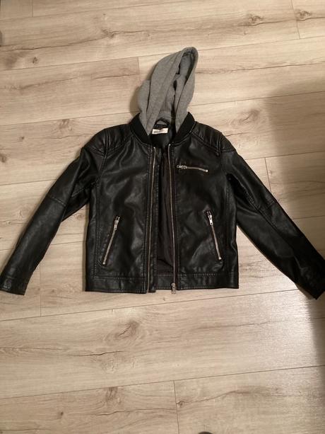 Koženkova bunda, h&m,140