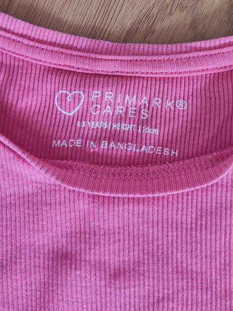 Rebrovaný crop top, primark,110