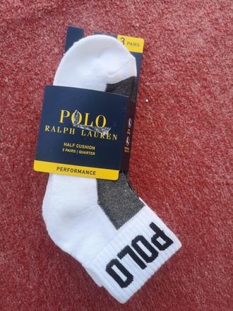 Ralph lauren ponožky 3 páry 36-42, ralph lauren,36 - 42