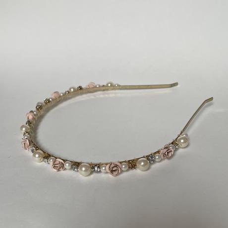 H&m zlatá čelenka s perlami a kryštálikmi, h&m