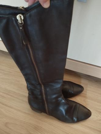 Talianske kožené čižmy z jemnej kože veľ. 37, 37