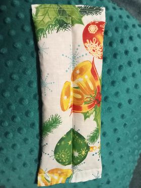 Hrejivý termo vankúšik z kukurice+stipka levandule,