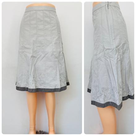 Dámska sivá vzorovaná áčková sukňa,veľk.l, l