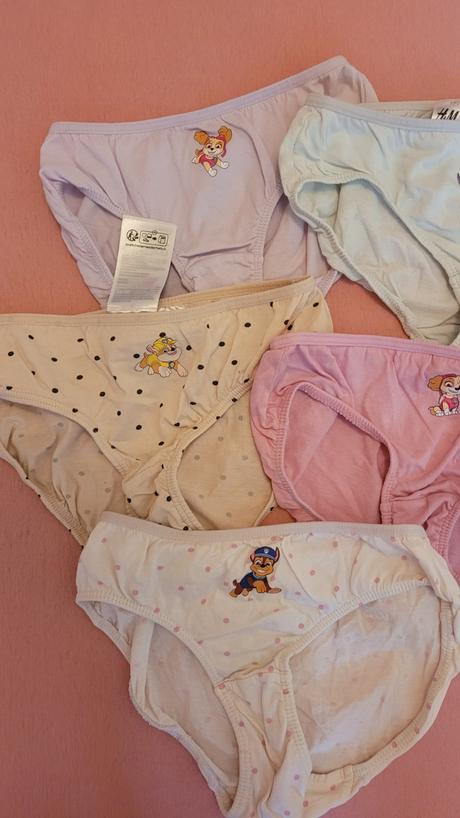 7 ks bavlnených nohavičiek hm-veľ.134/140, h&m,140