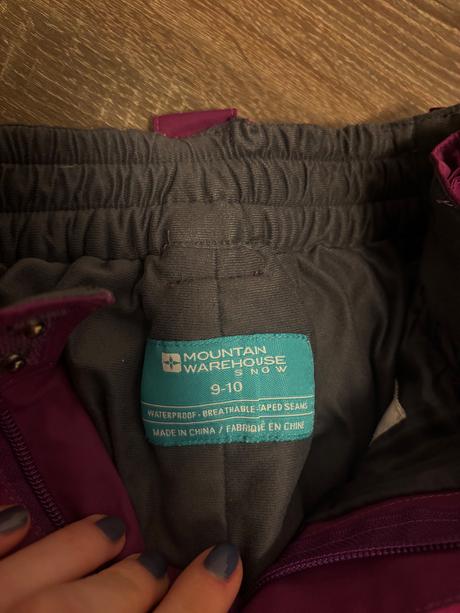 Lyžiarske oteplovačky, mountain warehouse,140