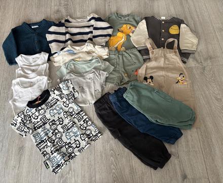 Balík 74/80 málo nosené, h&m,74