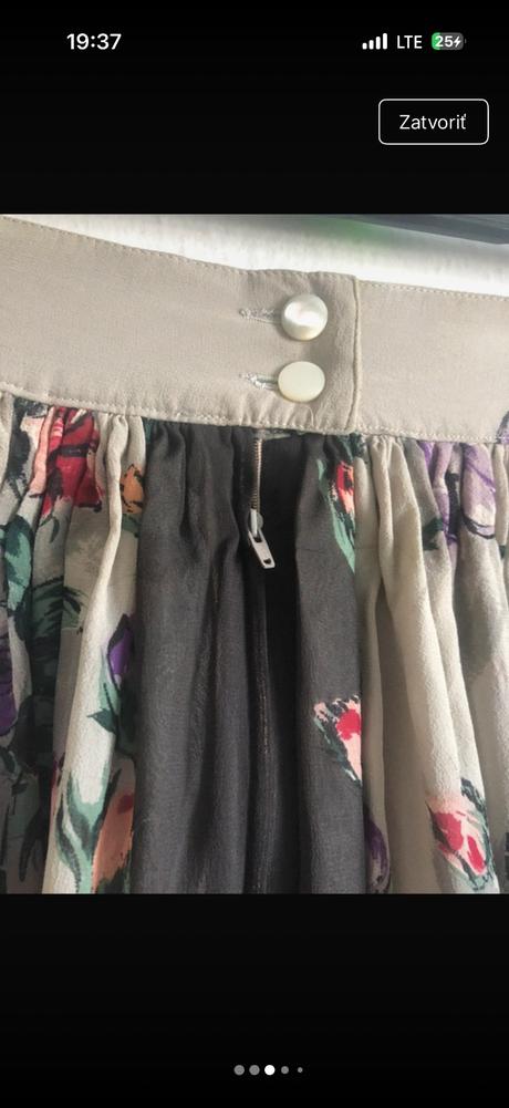 Sportmax silk hodvab hodvabna sukna prekrasna moti, s