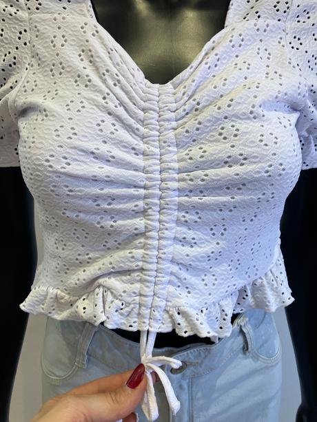 Dievčenské tričko biele terranova (152-158), terranova,152