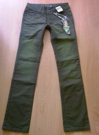 Olivovo zelene rifle miss olive velkost 28, 28