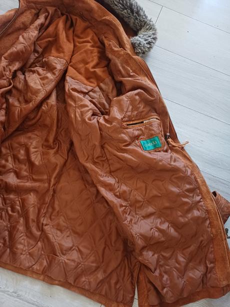 Kabat brúsená koža škoricový l, c&a,40