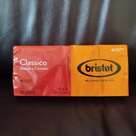 Talianska mletá káva bristot 4x250gr, 