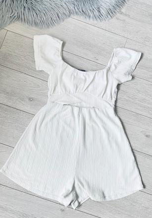Biely overal bershka, bershka,m
