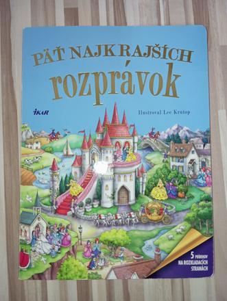 Päť najkrajších rozprávok tvrdé rozkladacie strany,
