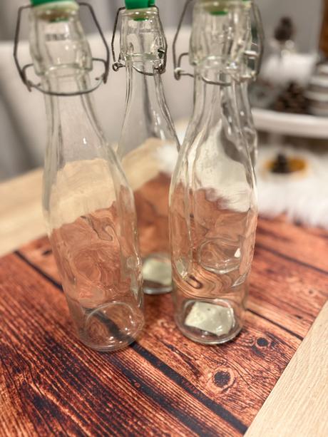 Sklenené fľaše so zatváraním 4 kusy,