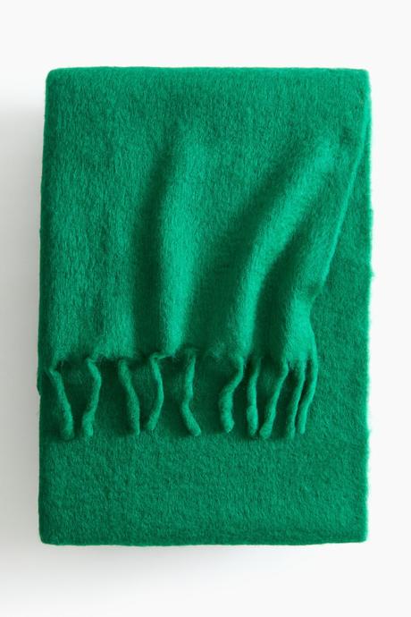 Hrubý jemný vlnený šál, 