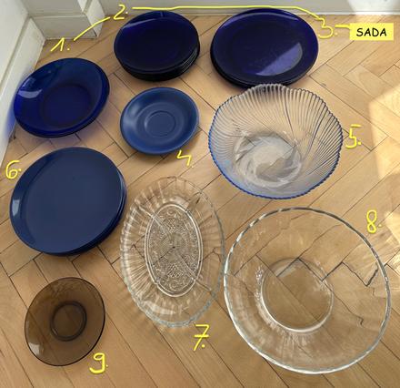 Mix-misy, taniere, podšálky a podnos za 10eur,