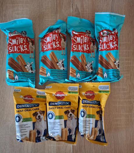 Maškrty,pamlsky,odmeny dentalsticks pre psov, 