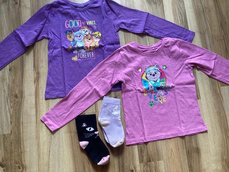 2x tricko pawpatrol + zadarmo ponozky dedoles, disney,116