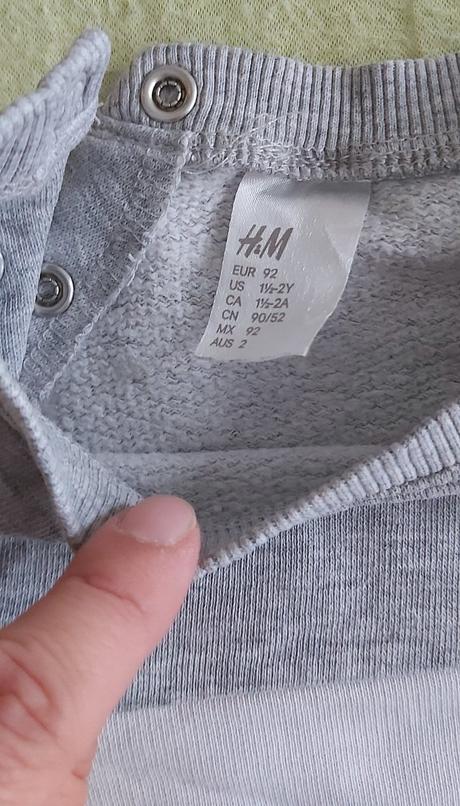 Mikina čierno-sivá h&m 92, h&m,92