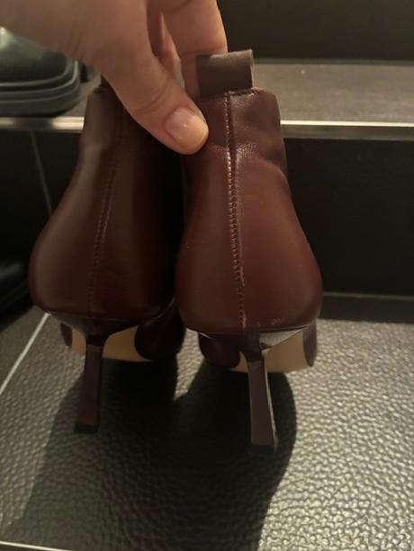 Zara členkové topánky kožené, mango,39