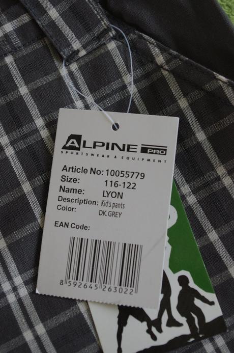 Nenosené detské turistické nohavice, alpine pro,116