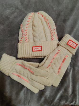 Guess čiapka + rukavice, guess,m