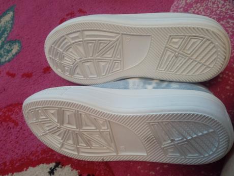 Tenisky vyvýšené riflovy vzhľad na platforme, alpine pro,38