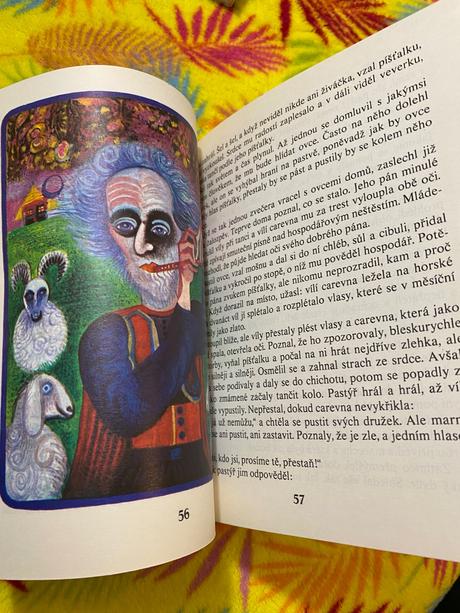 Stará retro kniha čarodějný prsten srbské pohádky,