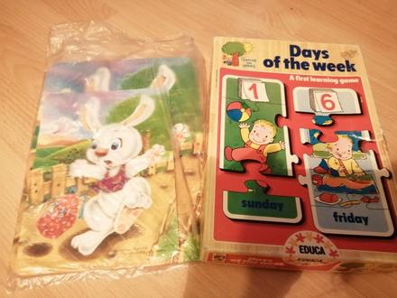 Skladačky, puzzle, drevené, 