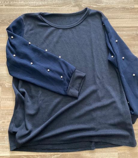 Tričko/blúzka rukávy ako na blúzke s korálkami, xl