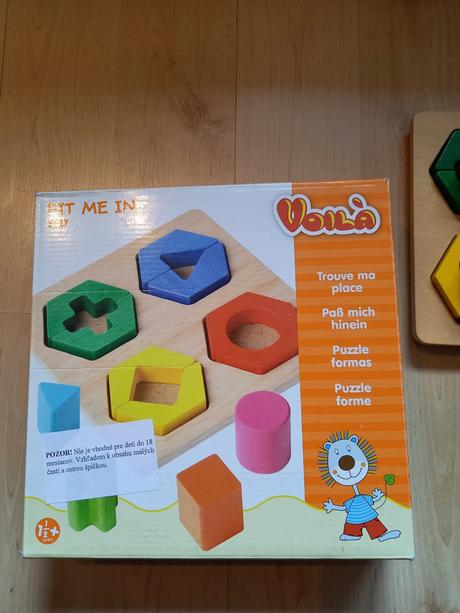 Geometrické tvary malé - montessori, 