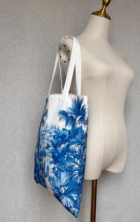 Plátená taška - chinoiserie exotická krajina, 