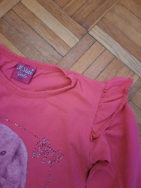 Dievčenské tričko s volánikom, 110