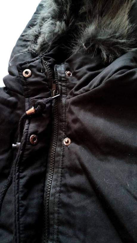 Zimná trištvrťová bunda s kapucňou, v. s/m/l, 38 - s