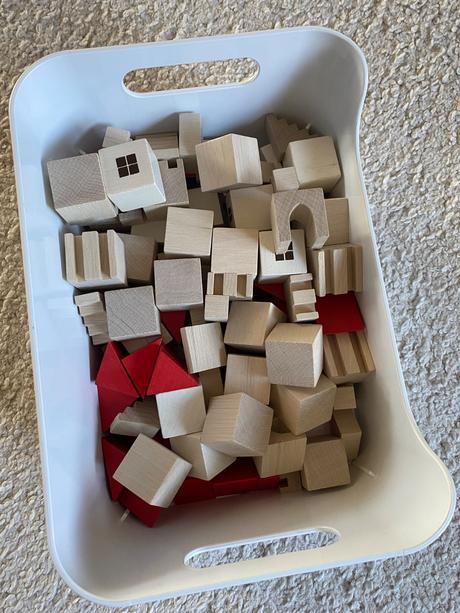 Drevena stavebnica mestecko detoa, 