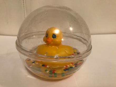 Kačička v plastovej guli,