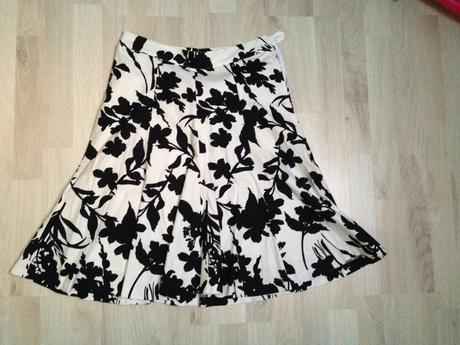 Vzorovana sukňa, h&m,36